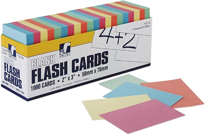 Pacon Blank Flash Card Dispenser Boxes, 2w x 3h by Pacon