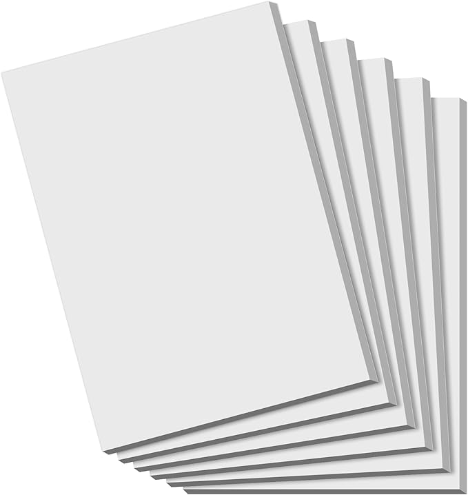 Notepads 4x6, 6 Pack Small Blank Memo Pads, 50 Sheets per Pad | Thick Paper by NotePads