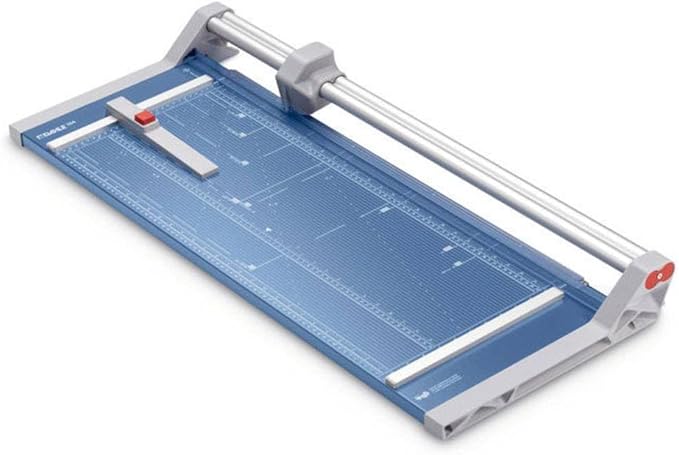 Dahle 554 Professional Rotary Trimmer, 28" Cut Length, 20 Sheet Capacity, Self-Sharpening, Dual Guide Bar, Automatic Clamp, German Engineered Paper Cutter-DeskLoop Office