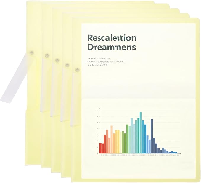 PATIKIL 5 Pack Clear Report Covers by PATIKIL