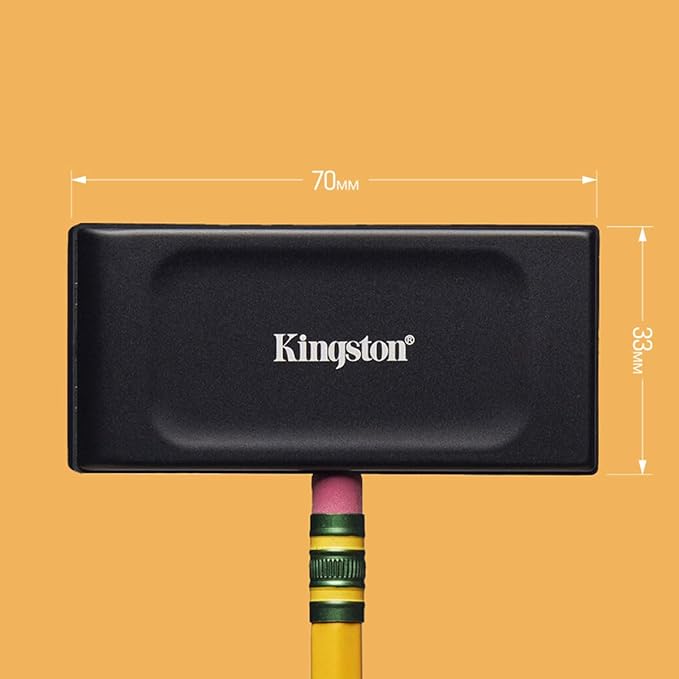 Kingston XS1000 1TB SSD | Pocket-Sized | USB 3.2 Gen 2 | External Solid State Drive | Up to 1050MB/s | SXS1000/1000G-DeskLoop Office