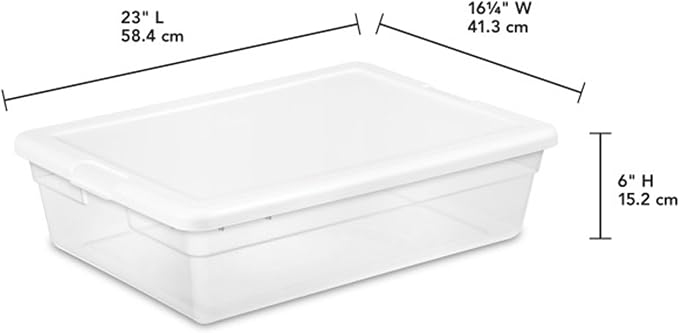 Sterilite 40 Pack Storage Box, 28 Quart Stackable Tote - Image 2