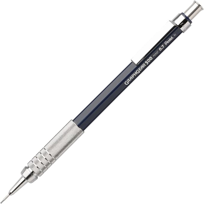 Pentel GraphGear 500 Automatic Pencil Kit, Refill Leads, Block Eraser 2 Pack - Image 2