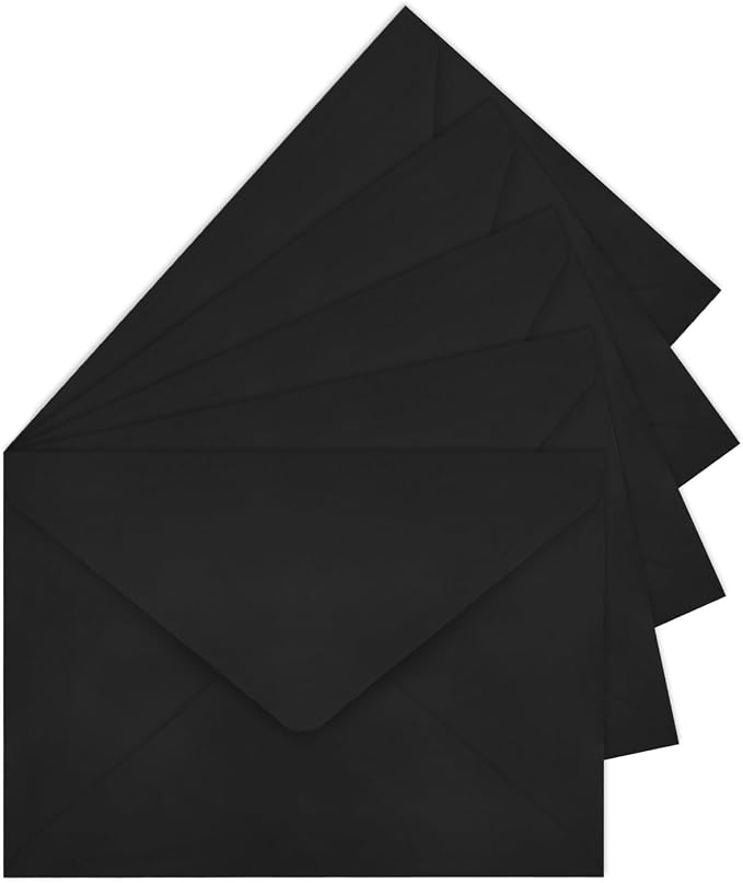 50 Pack A7 Envelopes, 5.24 x 7.24 in Envelopes by LIKAJON