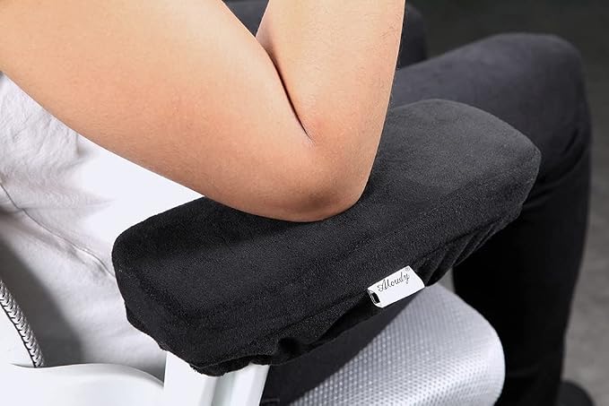 Aloudy Ergonomic Memory Foam Office Chair Armrest Pads, Comfy Gaming Chair Arm - Image 7