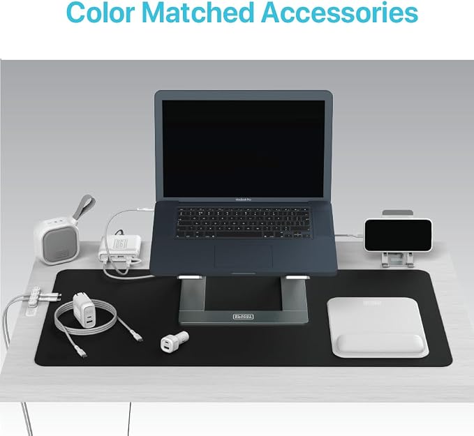 BLACK+DECKER Laptop Stand for Computer Desk, Ergonomic Laptop Stand for Desk - Image 8