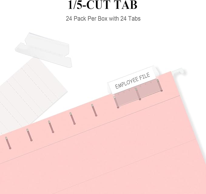 ViVin Hanging File Folders 24 Pack, Letter Size - Image 3