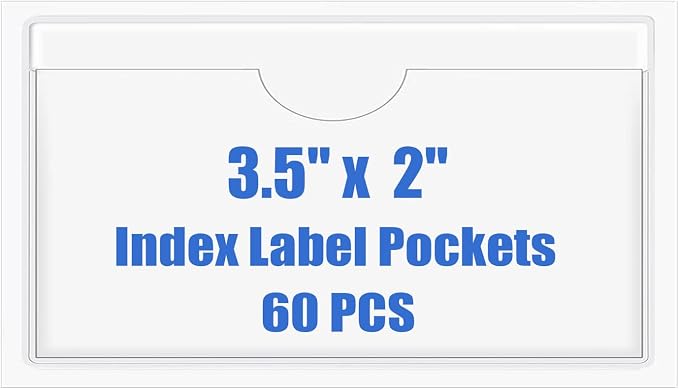 Origin-Joy 60 PCS Self Adhesive Index Card Pockets by Origin-Joy