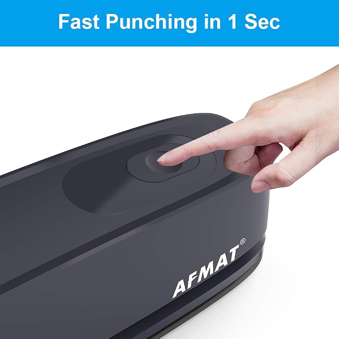 AFMAT Electric 3 Hole Punch, 20-Sheet 3 Hole Puncher - Image 2