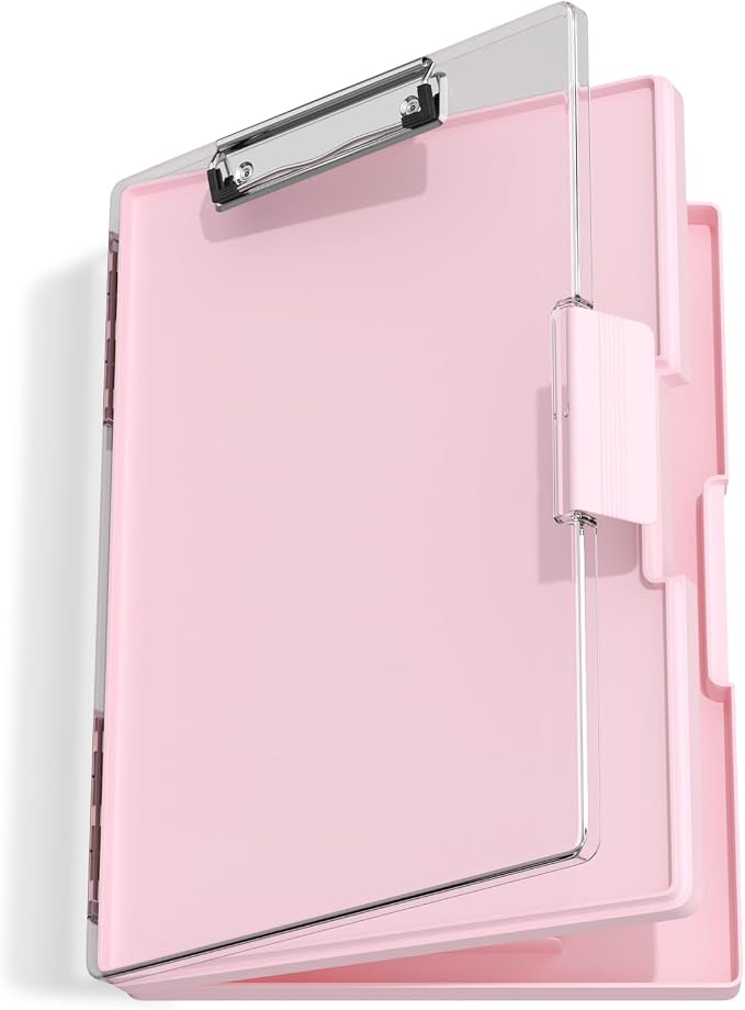 Hongri Clipboard with Storage, Heavy Duty with Dual Compartment, Smooth Writing by Hongri