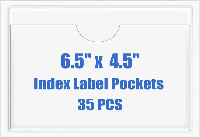 Origin-Joy 35 PCS Self Adhesive Index Card Pockets by Origin-Joy