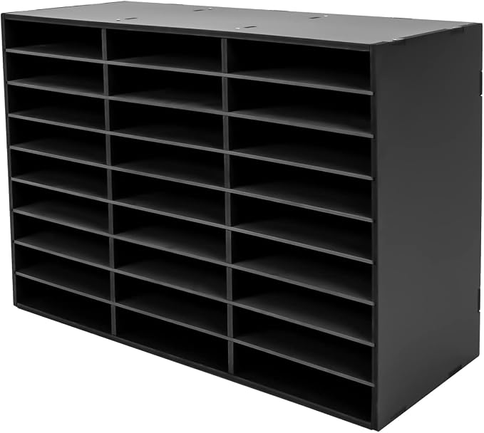 Mail Sorter Organizer, 27 Compartments Literature Organizer, Desktop File Sorter by MhdunueSK
