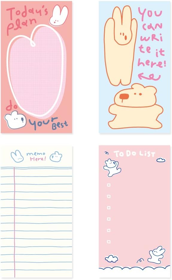 Monolike Memopad Happy and Lucky Petit Petit B SET by Onlythingsilike