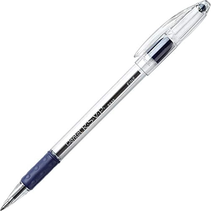 Pentel RSVP Ballpoint Pens, 0.7mm Fine Point, 6 Black & 6 Blue Ink Pentel Pens - Image 4