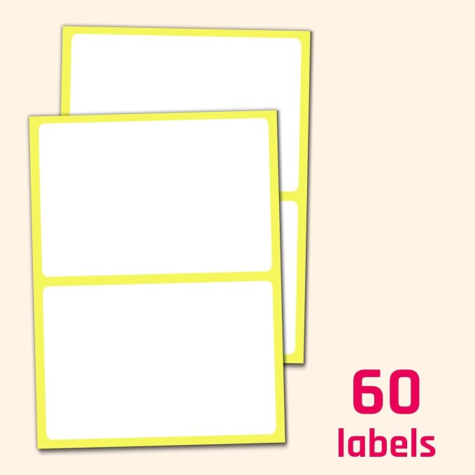 4" x 6" - Large Labels for Storage Bins Organizing, Big White Stick on Adhesive - Image 4