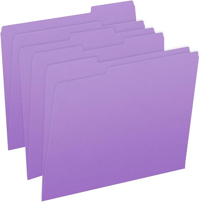 Ecom Folders Top Tab File Folders | Letter Size 11 Pt Stock by Ecom+Folders