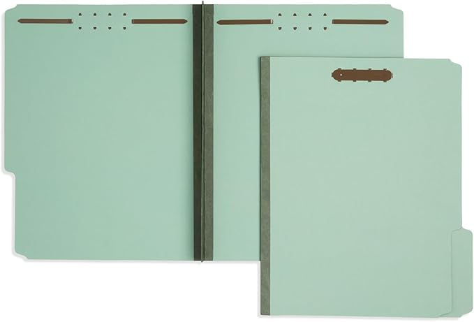 Blue Summit Pressboard File Folders, 2 inch Expansion Pressboard Folders Letter - Image 3