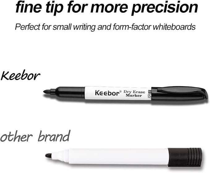 Keebor Fine Tip Dry Erase Markers, Office Supplies - Image 4