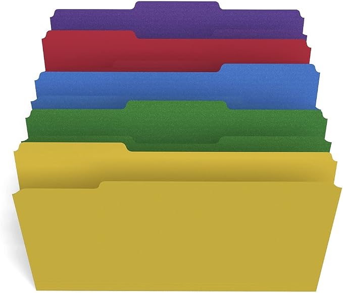 Staples File Folders, Legal Size, 1/3‑Cut Tabs, Heavy‑Duty Paper Stock - Image 3