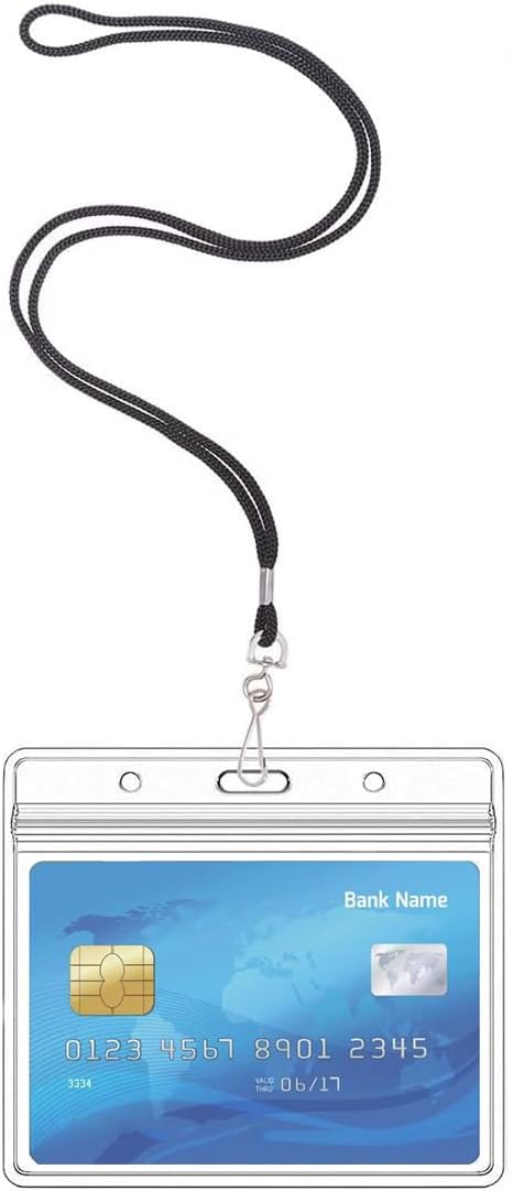 Extra Thick Horizontal ID Card Name Tag Badge Holder by Leader+Jin
