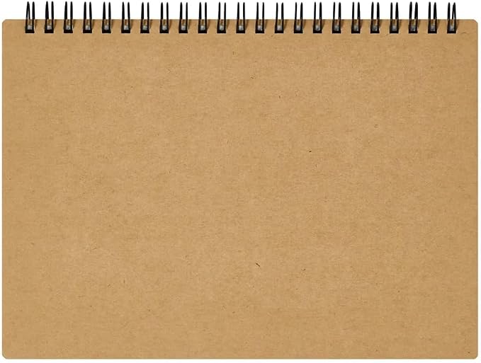 Maruman Mnemosyne Grid Notebook- Horizontal A5 Layout, 5.83" x 8.27", 70 Sheets - Image 2