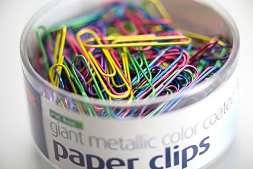 Officemate PVC-Free Assorted Color Coated Giant Paper Clips, 200 per Tub - Image 2