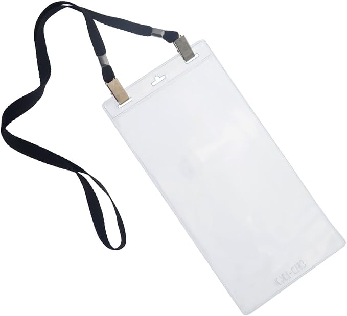 5 Pack - Extra Large 4 x 8 Inch Ticket & Event Credential Badge Holders - Image 6