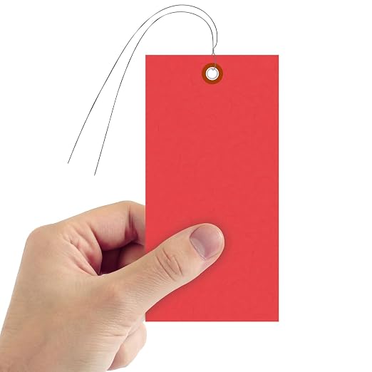 SmartSign Red Tyvek Shipping Tags - Image 2