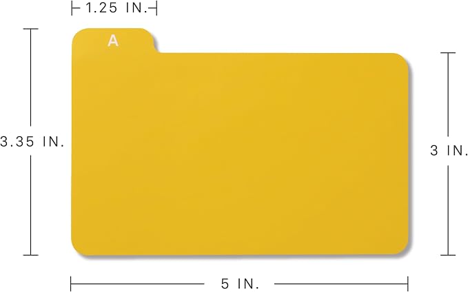 3x5 Index Card Alphabet Tab Dividers - Image 2