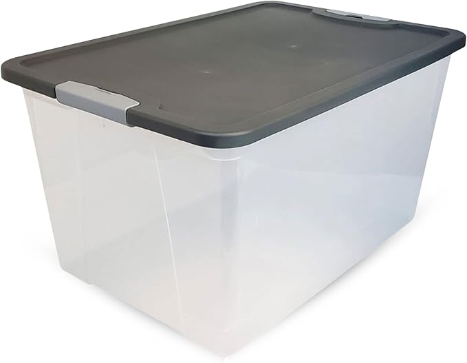 HOMZ 4-Pack Secure Latch, 64 Quart, and Office Organization - Image 9
