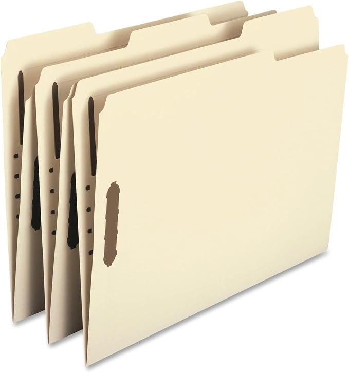 Smead Heavy-Duty Fastener File Folder, 2 Fasteners, 1/3-Cut Tab, Letter Size by SMEAD