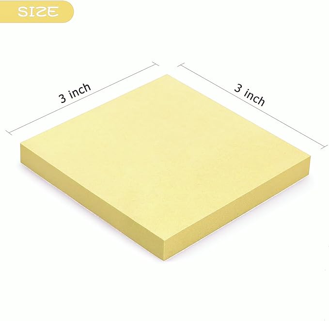 Early Buy Sticky Notes 3x3 Self-Stick Notes Yellow Color 6 Pads, 100 Sheets/Pad (Yellow)-DeskLoop Office