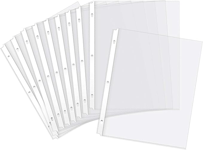 Sheet Protectors, Top Loading Plastic Sleeves 8.5 x 11 inch - Image 7