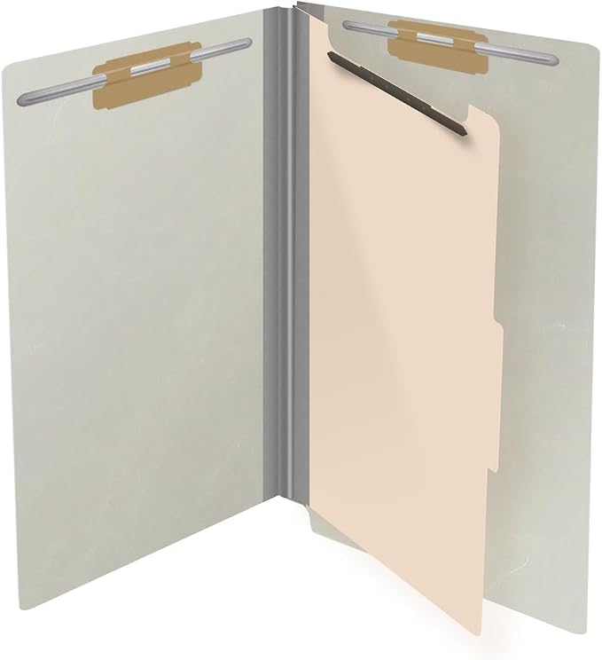 Ecom Folders Top Tab Pressboard Classification Folders | Legal Size 25 Pt Stock - Image 4