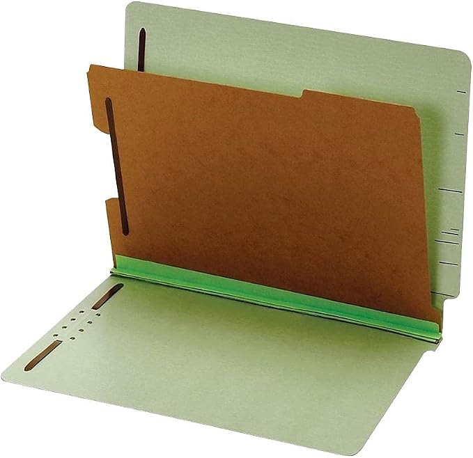 Pendaflex Pressboard End-Tab Classification Folders, Letter Size, 1 Divider - Image 2
