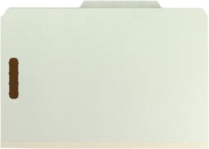 Smead 100% Recycled Pressboard Classification File Folder, 2 Dividers, Legal - Image 7