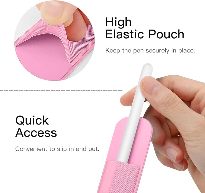 MoKo Pencil Holder Sticker Fit Apple Pencil Pro// 1st/ 2nd Generation, Elastic - Image 5
