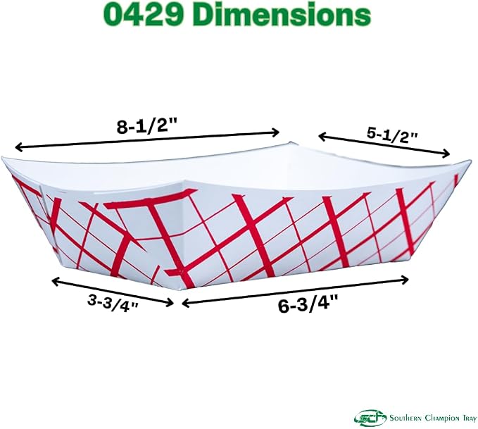 Southern Champion Tray 0429 #500 Southland Paperboard Food Tray, 5 lb Capacity - Image 7