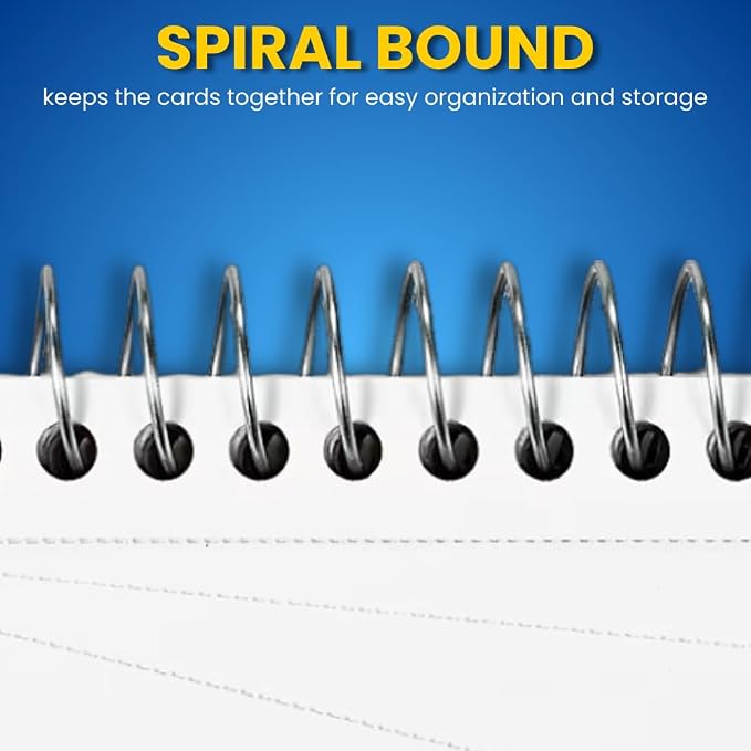 1InTheOffice Spiral Bound Index Cards 4x6 Ruled, 50 Cards/Pack, 3 Packs - Image 4