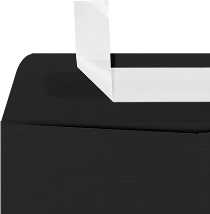 LUXPaper 9 x 12 Open End Envelopes | Peel & Press | Black Linen | 80lb. Text | 1 - Image 4