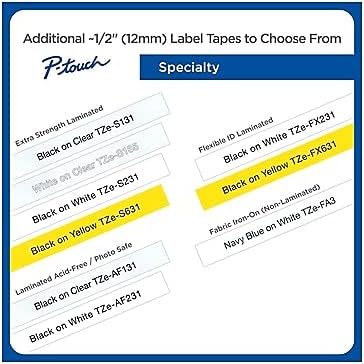 Brother Genuine P-Touch, TZe-231 10-Pack Tape ½â€ x 26.2 ft. Laminated P-Touch - Image 9