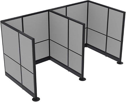 2 Person Workstation Wall Partition | Powered Cubicle Workstations | Privacy by SKUTCHIDesignsInc