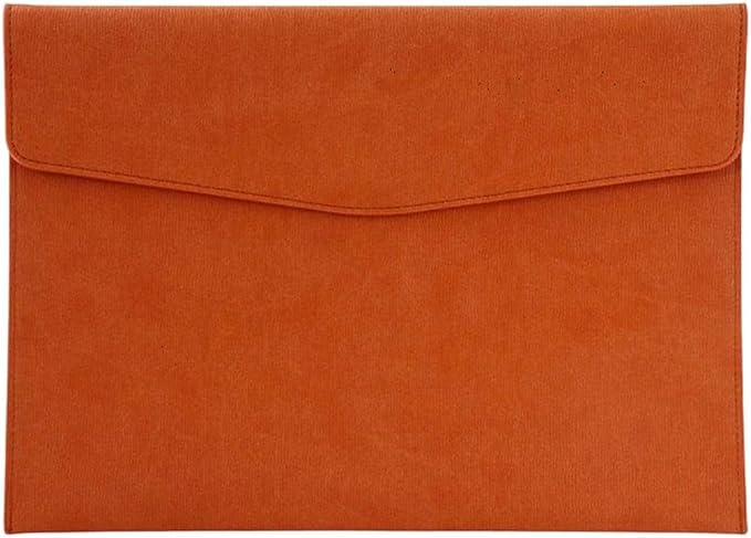 PU Leather A4 Document File Holder Folder Brown by QUALITYCALFOVERA