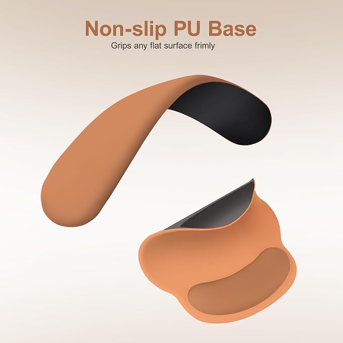 MOSISO Wrist Rest Support for Mouse Pad&Keyboard Set, Circle Curved Ergonomic - Image 4
