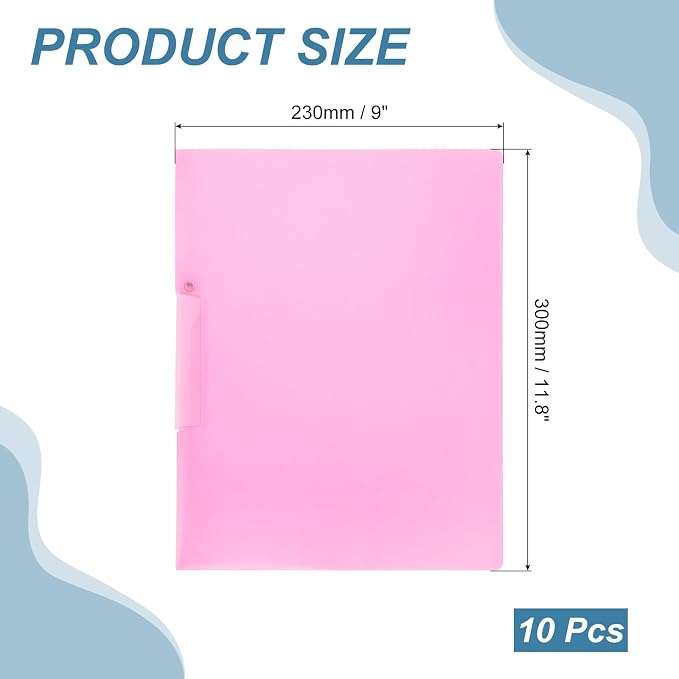 PATIKIL 10 Pack Clear Report Covers - Image 2