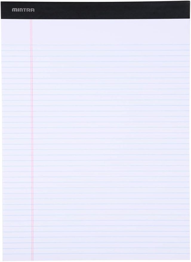 Mintra Office Legal Pads, ((Basic 6pk - (Pastel Version #2), 8.5in x 11in, Narrow Ruled))-DeskLoop Office