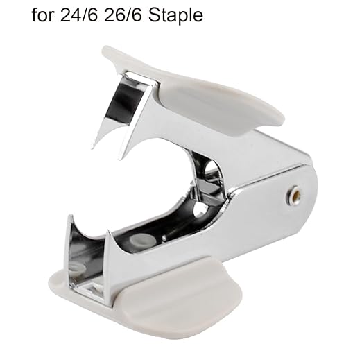 Uxcell a13041200ux0072 Students Steel Jaw Style Staples Remover Puller White - Image 2