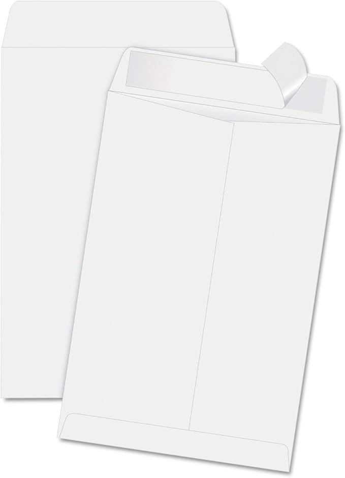 Quality Park 6-1/2 x 9-1/2 Catalog Mailing Envelopes, 28 lb White Wove Paper by Quality+Park