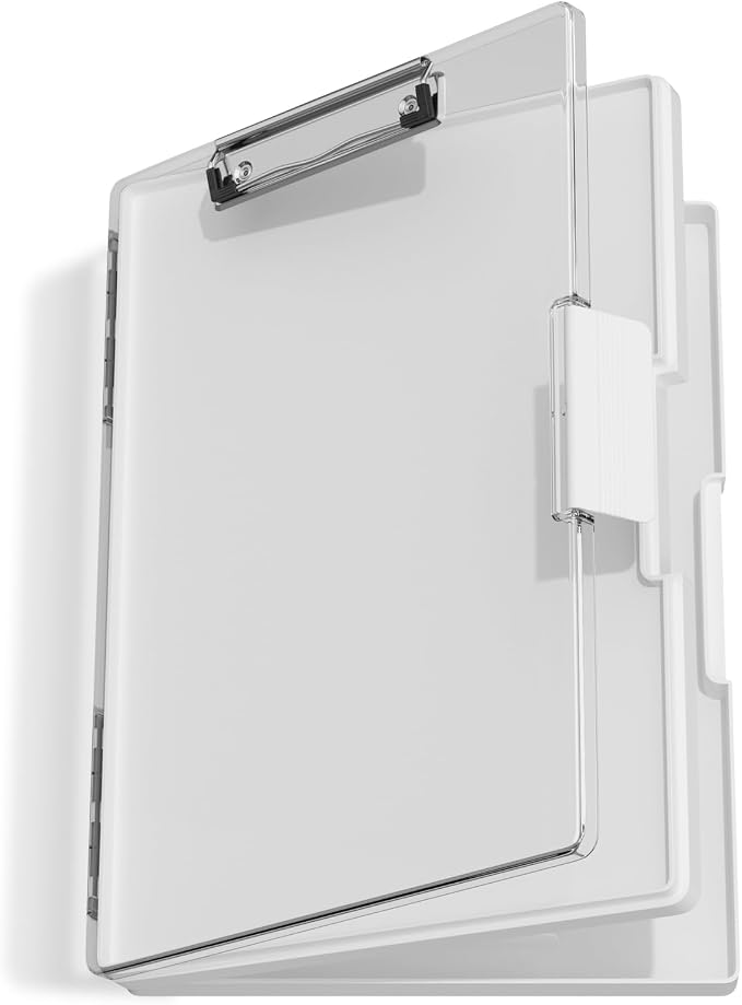 Hongri Clipboard with Storage, Heavy Duty with Dual Compartment, Smooth Writing by Hongri