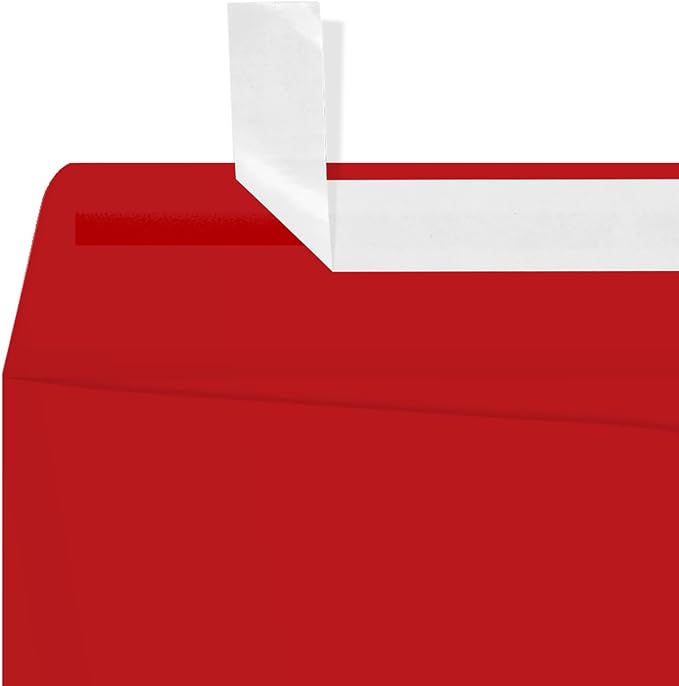 LUXPaper 9 x 12 Open End Envelopes | Peel & Press | Ruby Red | 80lb. Text | 500 - Image 4